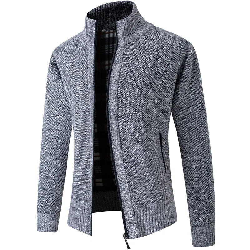 LEGIBLE 2025 Men's Sweaters Autumn Winter Wool Zipper Cardigan Sweaters Man Casual Knitwear Sweatercoat Male