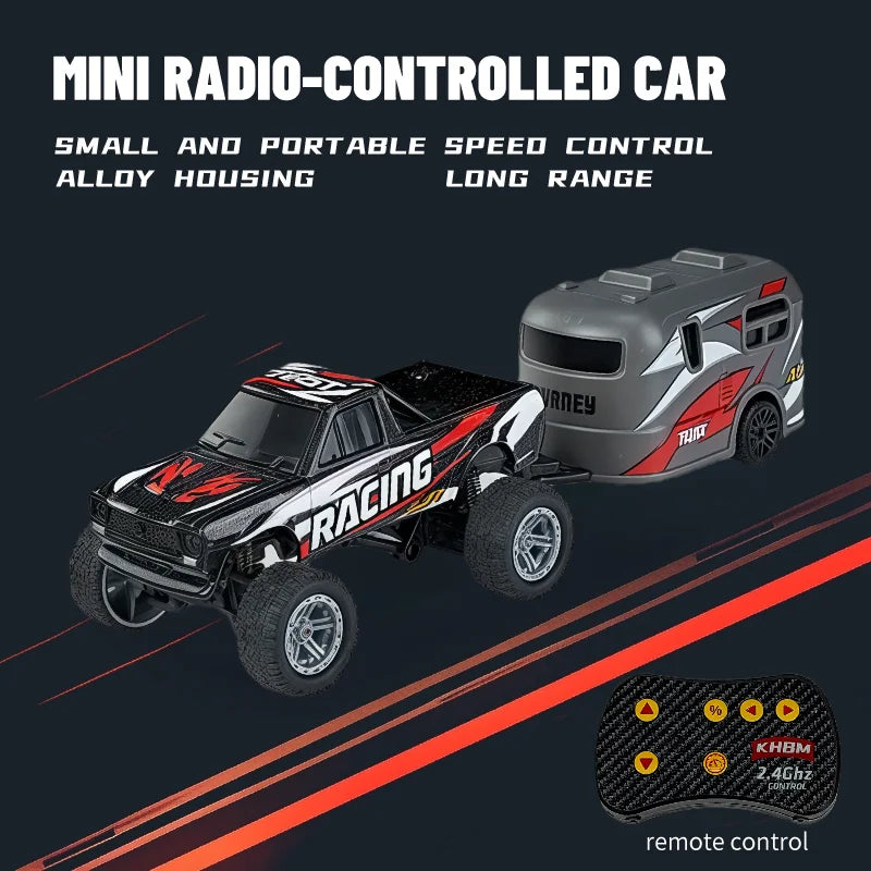 New RC Car MINI Alloy 1/64 Remote Control Car Convenient to Carry 60 Minutes of Work Time Children's Gifts Electronic Toys
