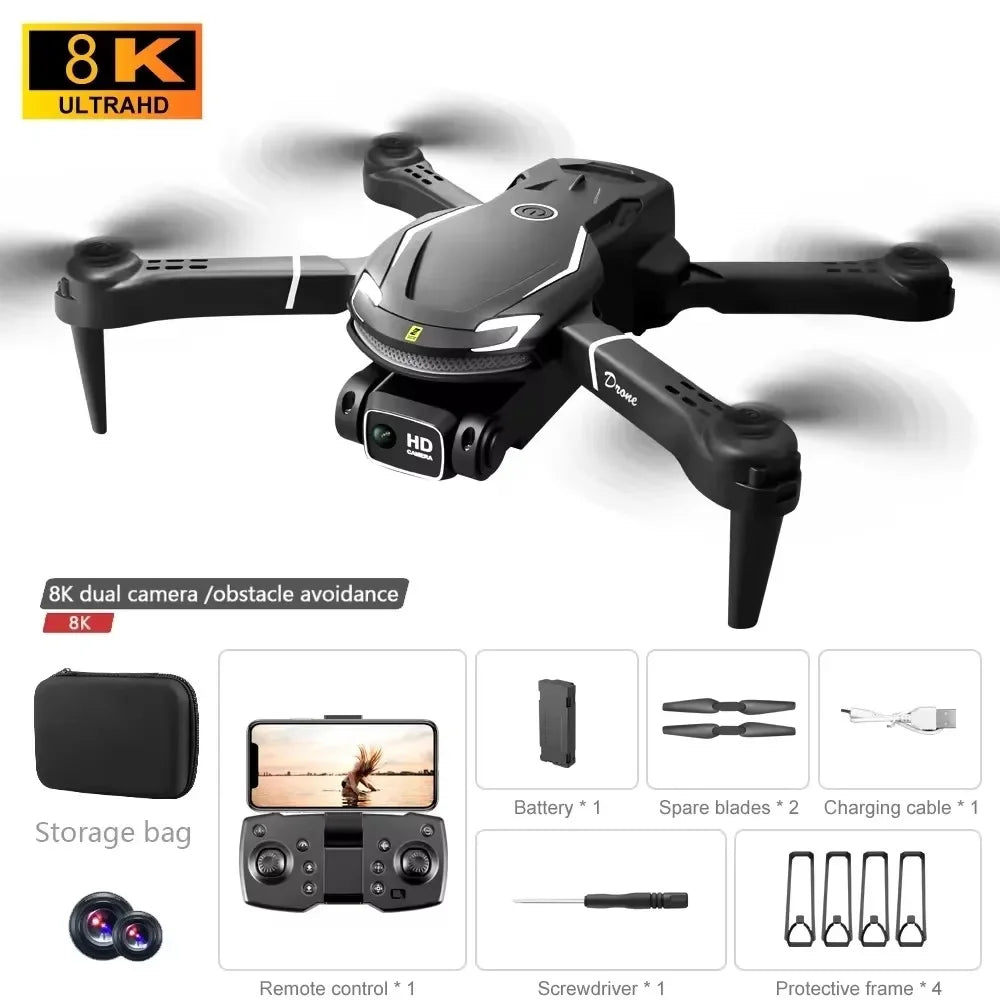 2026New V88 8K Professional Aerial Dual-Camera Omnidirectional Obstacle Avoidance Mini Drone GPS Folding Quadcopter 10km Toys