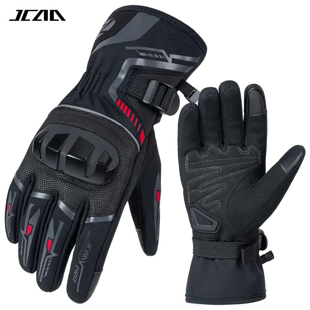 2025 Winter Men Motorcycle Gloves Women Waterproof Warm Moto Guantes Touch Screen Motorbike Riding Glove Carbon Fiber Protective