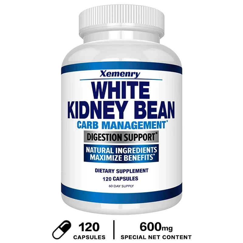 Natural White Kidney Bean Extract - Trapping Carbohydrates 100% Pure Carb Blocker