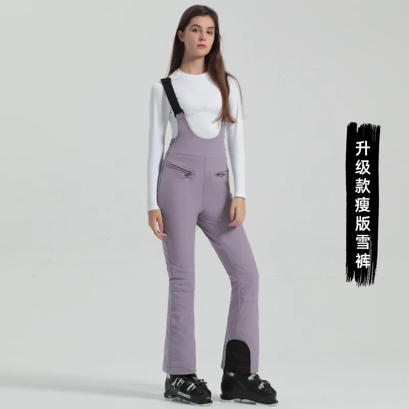 GSOU SNOW Women's Skiing Pants Warm Outdoor Sport Working Clothes Waterproof Snow Elasticity Trousers Winter Snow Snowboard Pant