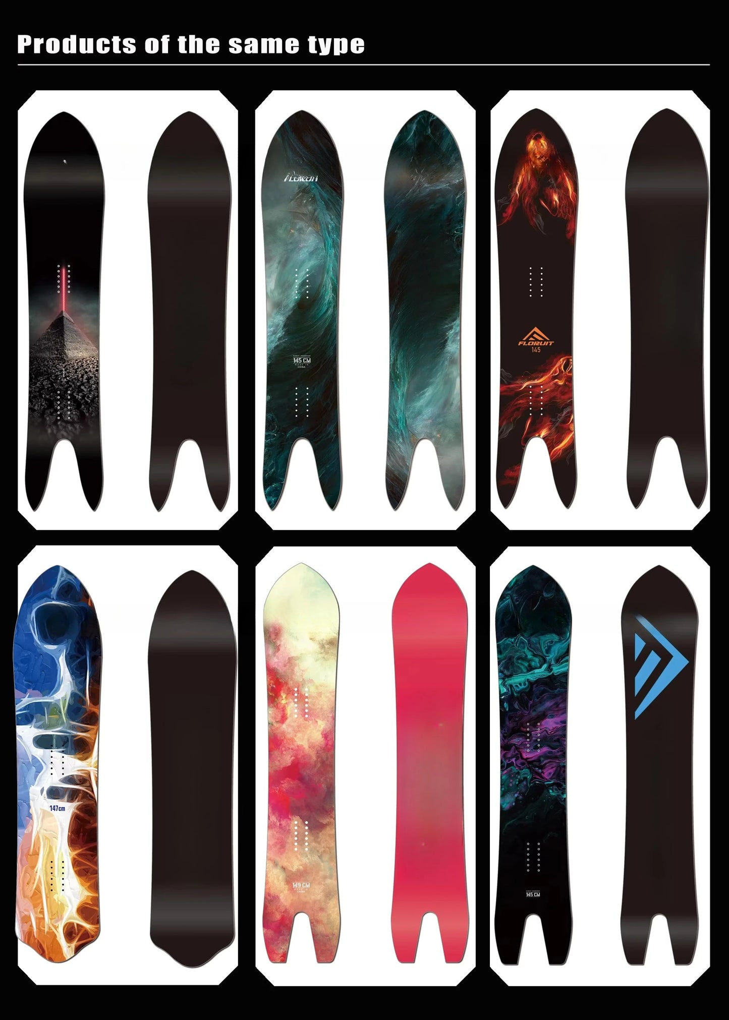 Freestyle Snowboard Male and Female Adult Snowboard High Quality Snowboard Dovetail