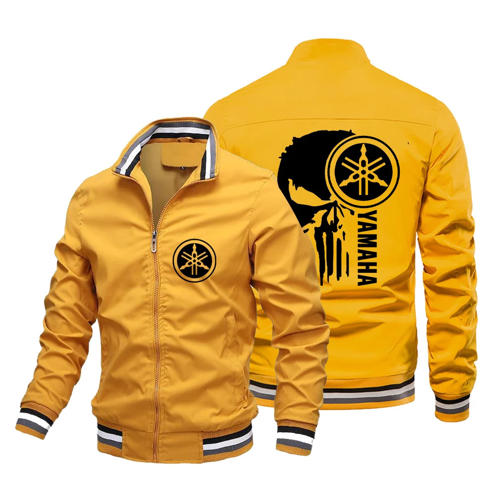 2026 New Spring and Autumn Edition Men's Yamaha Motorcycle Jacket Men's Windproof Outdoor Sports Clothing Women's Yamaha Jacket
