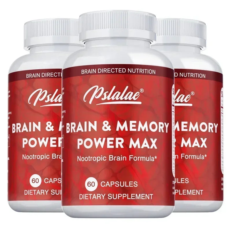Brain & Memory Power MAX - Enhances Memory, Focus & Clarity Supports Cognitive Function Supplement