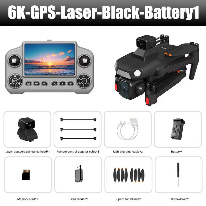 For Xiaomi A1R 3S GPS Drone 360°Laser obstacle avoidance 8K Professional HD Camera UAV WIFI Brushless Foldable Quadcopter Dron