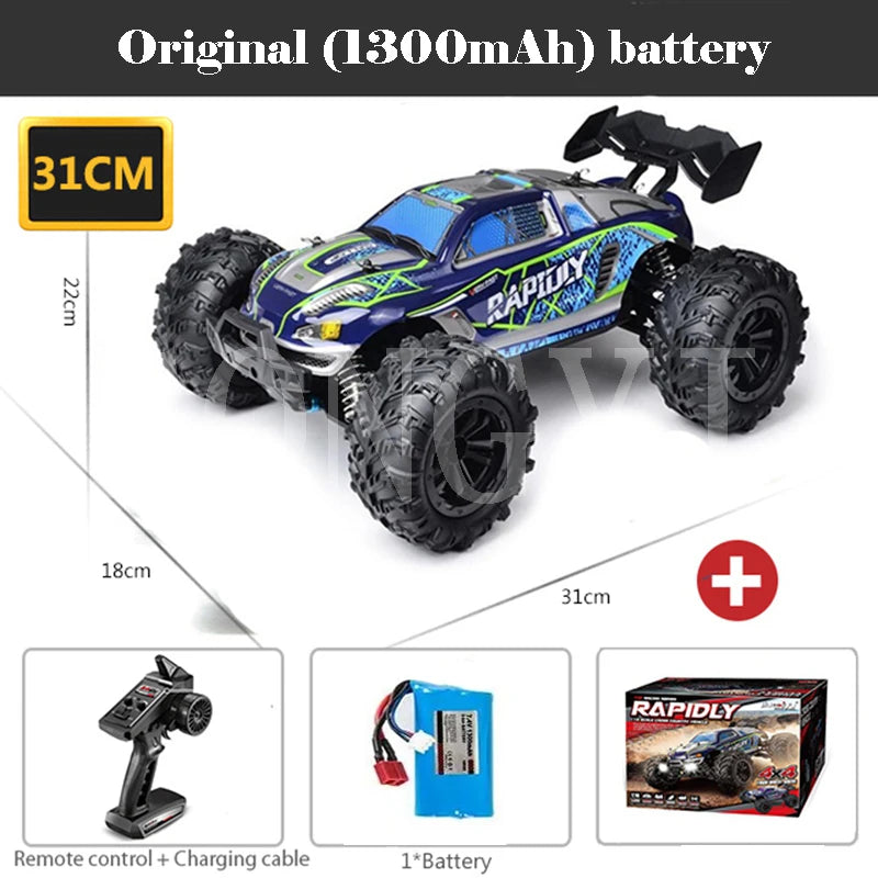 4WD 1:16 80KM/H Super Brushless 50KM/H Brushed RC Car 4x4 Off Road Remote Control High Speed Drift Racing Truck Toy Kids Adults