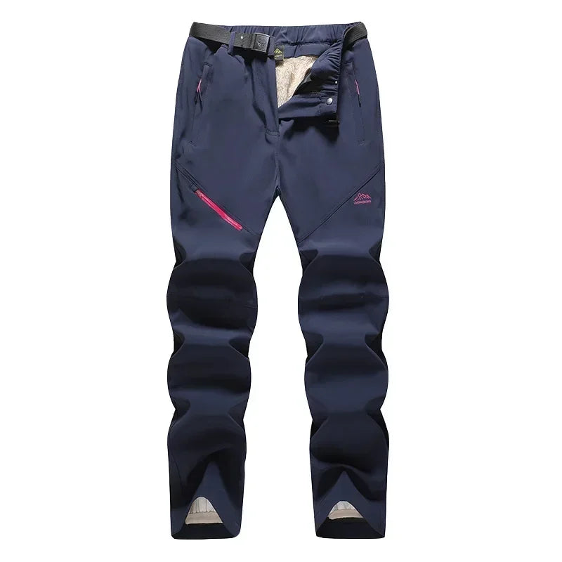 Winter Women Ski Pants Outdoor Windproof Waterproof Warm 2 in 1 Snow Trousers Female Ski Snowboard Pants Brand