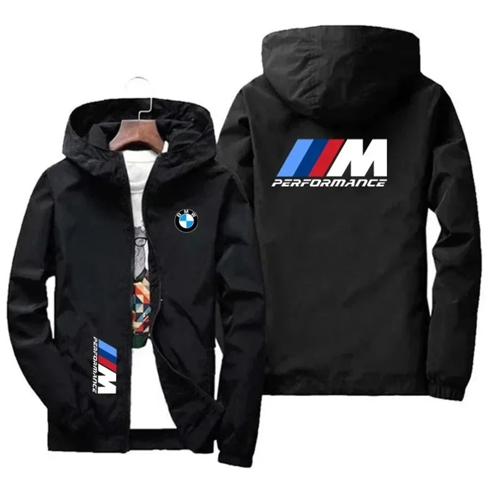2026 BMW Bucket Hoodie Jacket Large-Sized Trendy Casual Sports Top for Spring And Autumn Stylish New Style