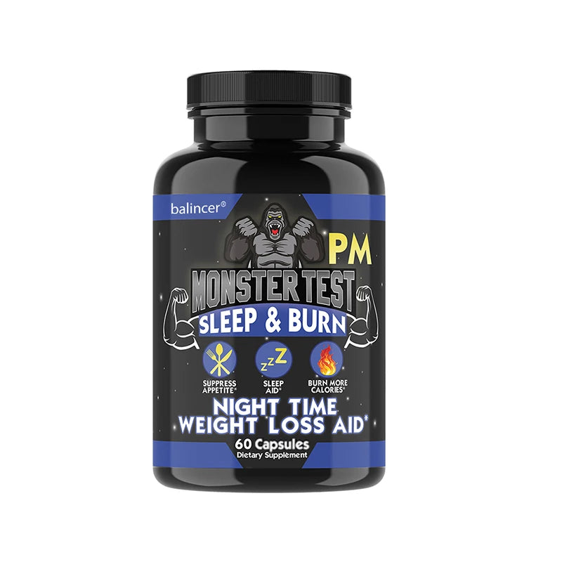 Nighttime Fat Burning Supplement - with Natural Plant Extracts & Magnesium, Zinc, Weight Management, Unisex