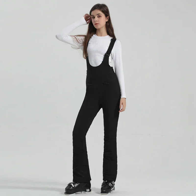 Winter New Skiing Pants 2025 Female Slim Snow Trousers Women Sport Windproof Ski Overalls Outdoor Mountain Snowboard Jumpsuits