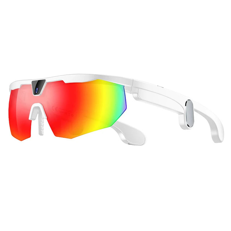 800W Pixel HD 4K Cycling Bluetooth Sports AI Smart Glasses For Photography Object Recognition Video Recording Navigation New