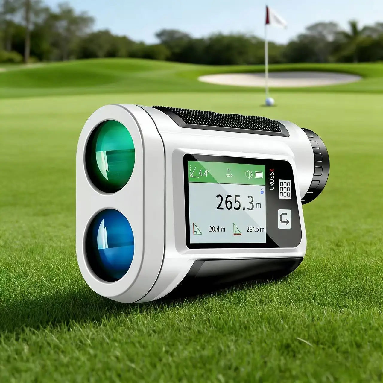 Golf Rangefinder with Slope Laser Range Finder with Touch Screen Flag Locking Vibration Ideal Golf Accessories for Golfers