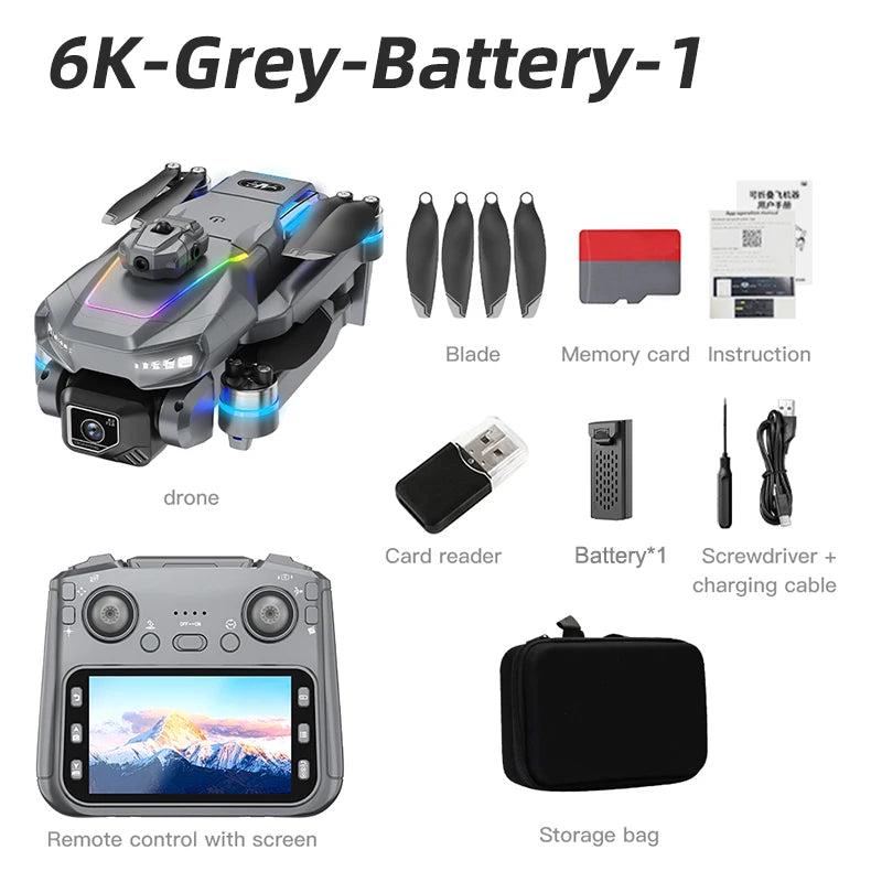 For Xiaomi 2026 NEW AE19 Drone With Remote control Obstacle Avoidance 8K HD Dual Camera Brushless WiFi FPV Foldable Quadcopter