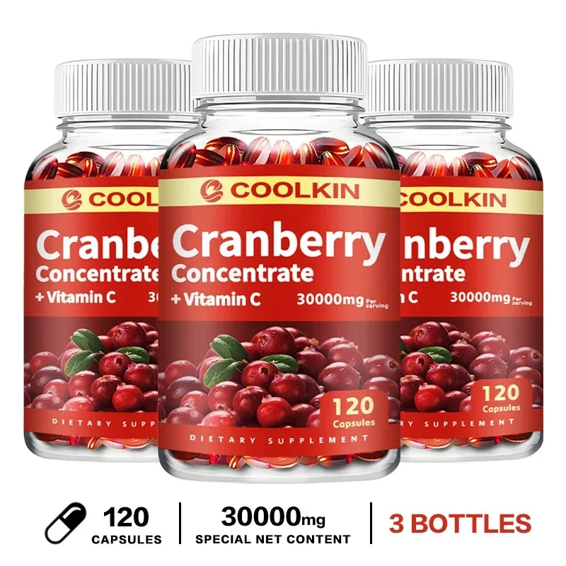 Cranberry - Urinary Tract UT Cleanse & Bladder Health, Gut Health, Immunity - with Vitamin C