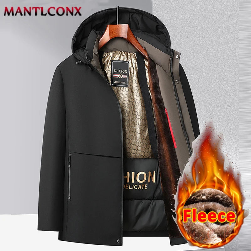 Outdoor Hooded Parka Men's Winter Jacket Windbreak Camping Hiking Ski Snow Jacket Men Winter Jacket for Men Luxury Hood Outwear