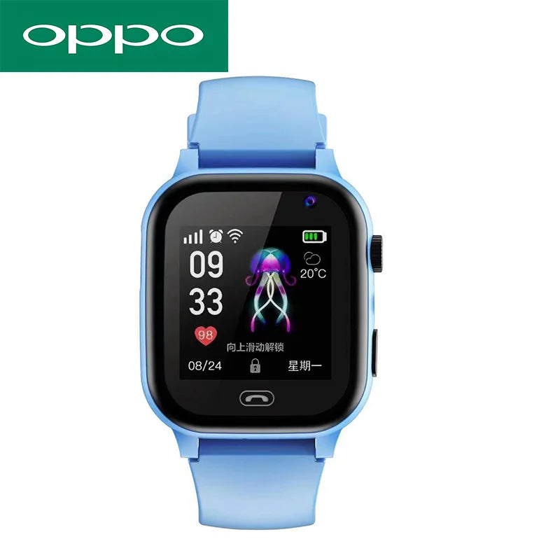 OPPO 5G Smart Watch Kids GPS WIFI Video Call SOS APP Download Child Smartwatch Camera Monitor Tracker Location Phone Watch