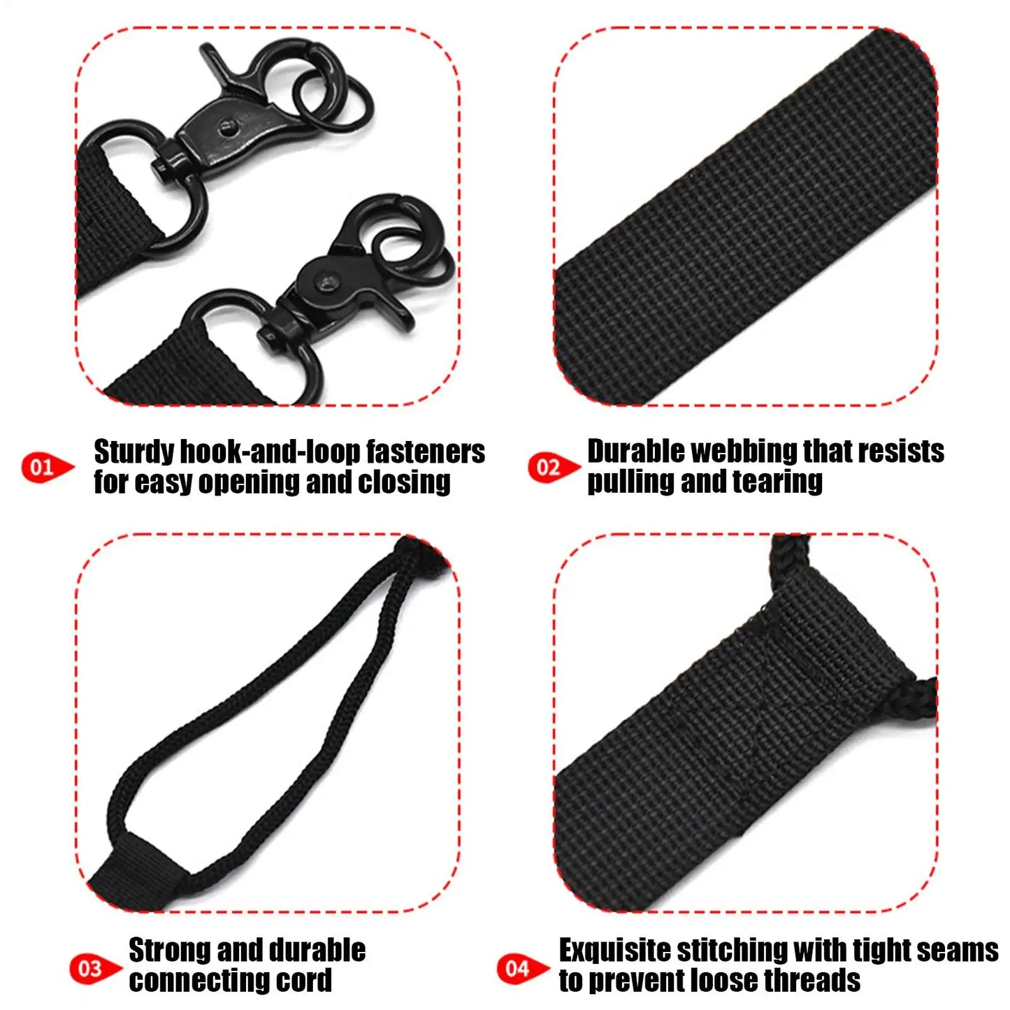 Snowboard Safety Strap 2-Pieces Ski Protection Replacement Rope Snowboarding Security Supplies for Men Women Adults Hobbyists