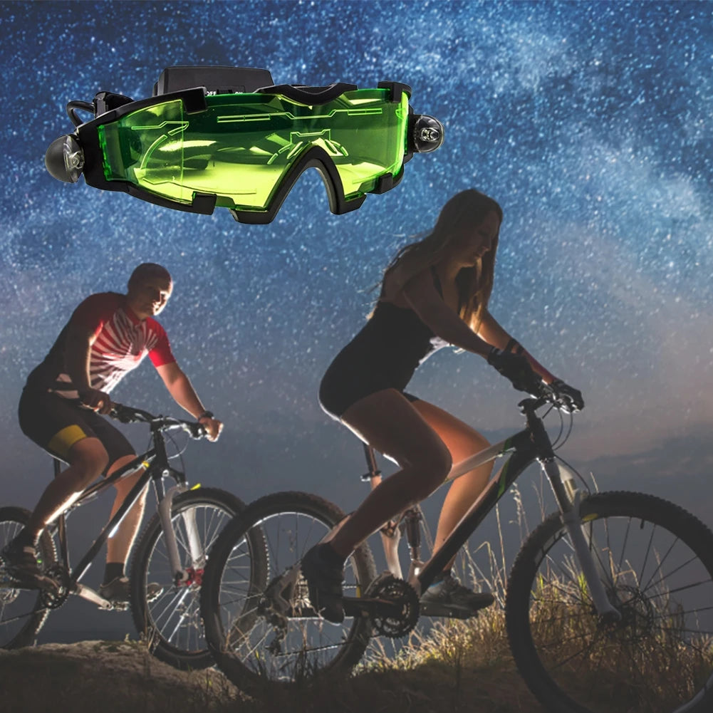 Skiing Racing Cycling Hunting Safety Night Vision Goggle PC Plastic Kids Night Vision Goggles LED Night Mission Goggles