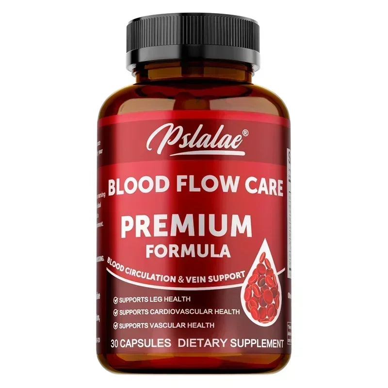 Blood Flow Care Capsules - Promotes Heart Health and Blood Circulation, Improves Varicose Veins, and Relieves Discomfort