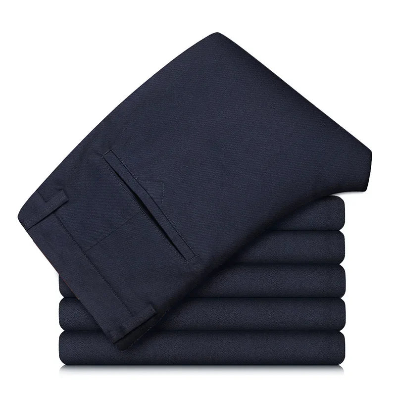 98% Cotton Men's Chinos & Casual Pants, Khaki Pants, Loose Straight , Streetwear Men ,Twill Pants, Tall Men STRAIGHT Trousers