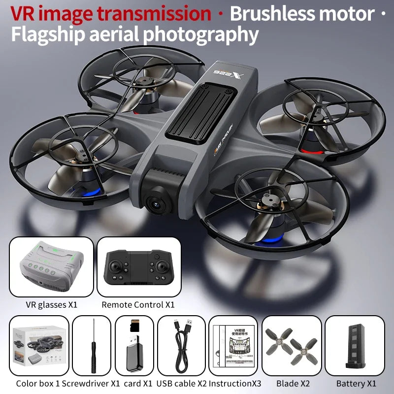 X226 Screen VR Control Drone 4K Professional Camera HD Aerial Photography Dual-Camera Omnidirectional Obstacle Avoidance Drone