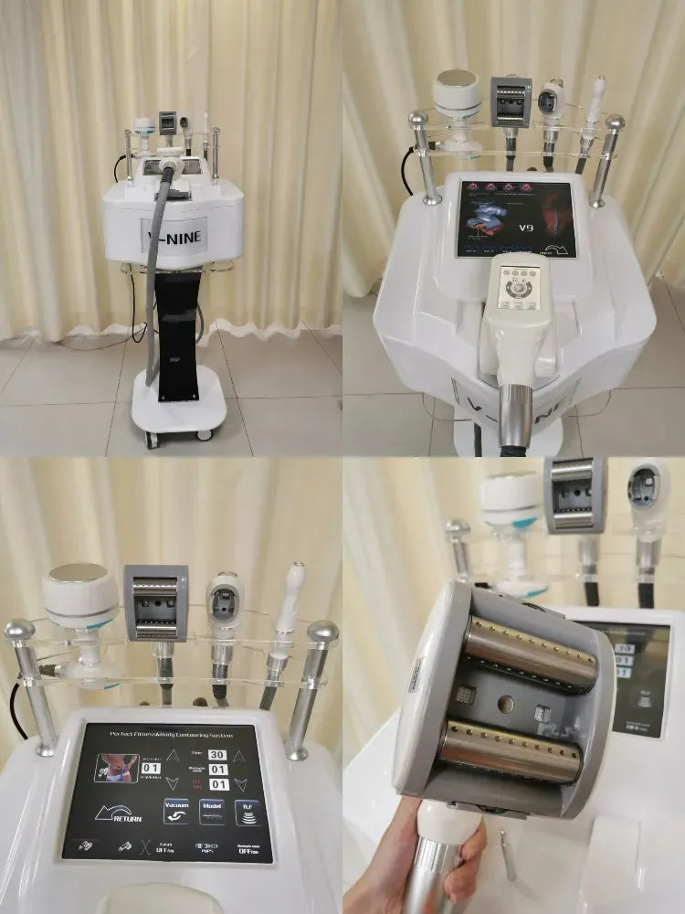 Portable V9 Vela Body Shape Weight loss Vacuum 85Kpa Cavitation Slimming Roller Shaping Massage Machine Fat Removal Face lift