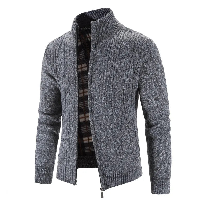 LEGIBLE 2025 Men's Sweaters Autumn Winter Wool Zipper Cardigan Sweaters Man Casual Knitwear Sweatercoat Male