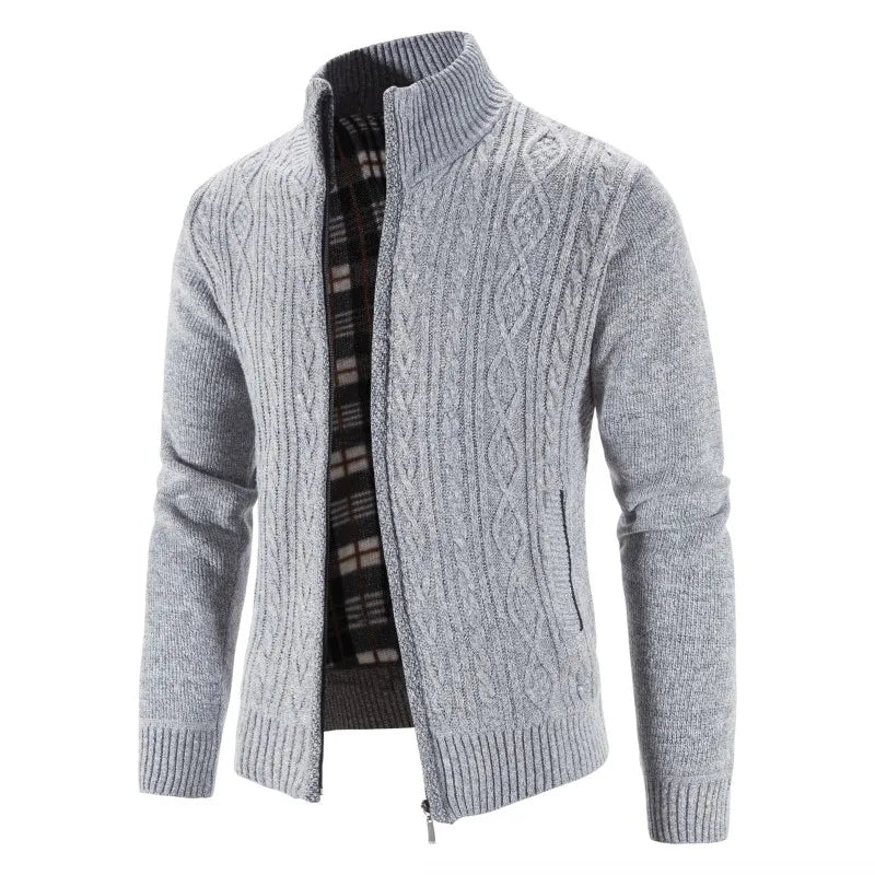 LEGIBLE 2025 Men's Sweaters Autumn Winter Wool Zipper Cardigan Sweaters Man Casual Knitwear Sweatercoat Male