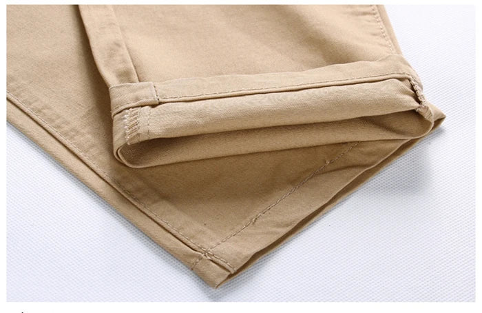 2024 Spring Autumn New Casual Pants Men Cotton Slim Fit Chinos Fashion Trousers Male Brand Clothing Plus Size 8 colour