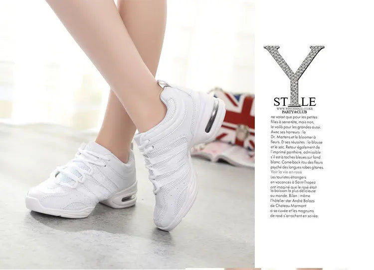 Mesh Cloth Dance Sneakers Jazz Shoes Dancing Modern Footwear Belly Contemporary Gym Dancers Leisure Sports Men Women Child Adult