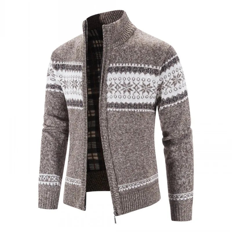 LEGIBLE 2025 Men's Sweaters Autumn Winter Wool Zipper Cardigan Sweaters Man Casual Knitwear Sweatercoat Male