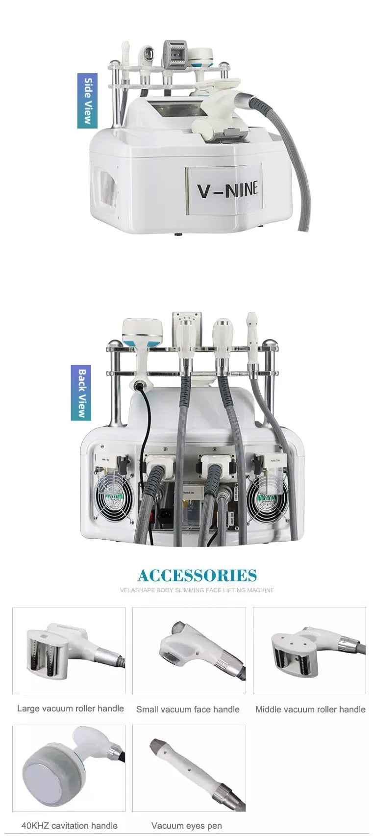 V9 Multi functional Body Sculpting Vacuum Cellulite Massager Body Slimming fat freezing machine Weight Loss Cavitation for spa