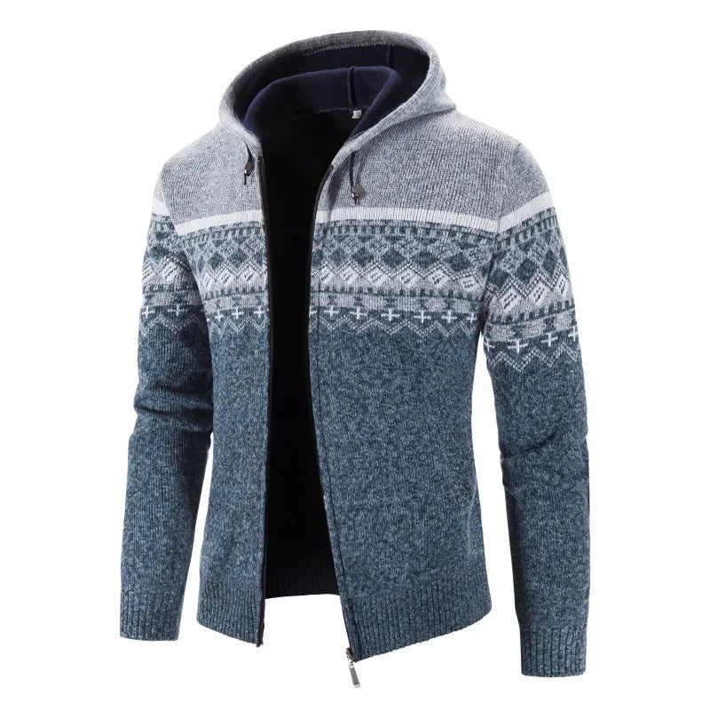LEGIBLE 2025 Men's Sweaters Autumn Winter Wool Zipper Cardigan Sweaters Man Casual Knitwear Sweatercoat Male