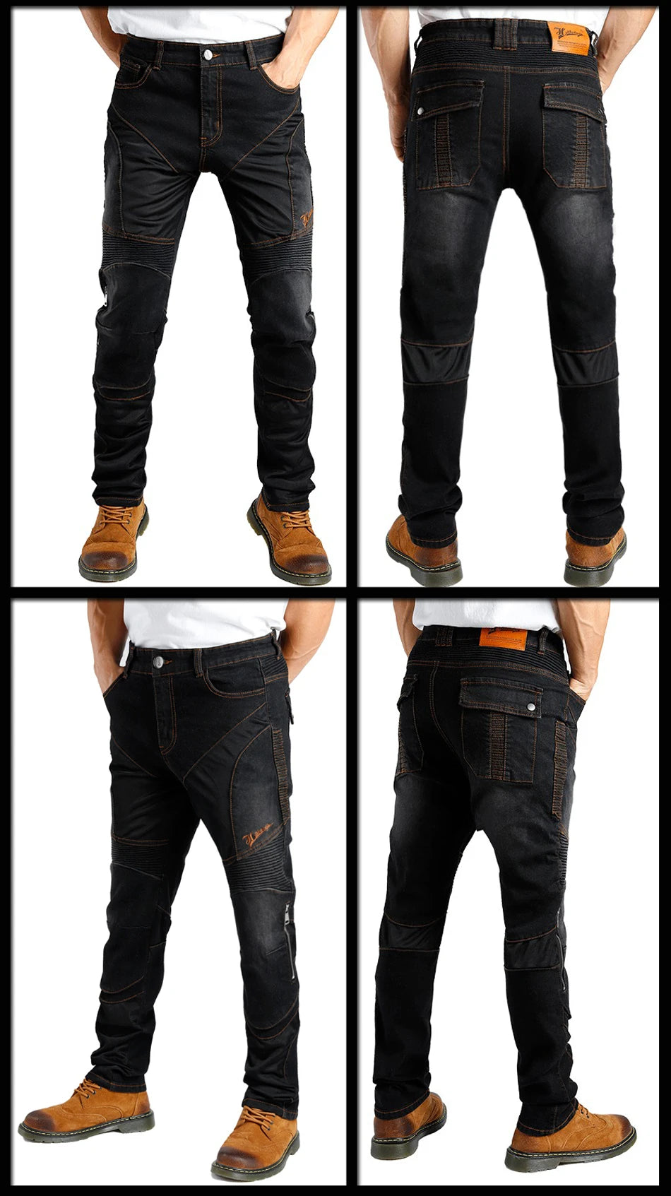 Kevlar Motorcycle Jeans Men Summer Riding Pants Blue Abrasion Resistant Windproof Dirt Bike Trousers Protective Gear