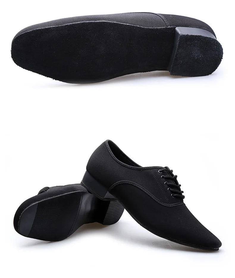 Sneakers Men Modern Dance Shoes Canvas Latin Tango Ballroom Shoes Leather Rubber Soft Sole Man Dancing Shoes Breathable Sports