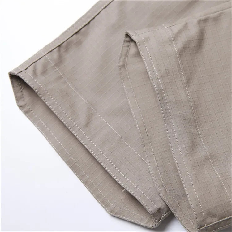 Mens Waterproof Cargo Pants Elastic Multiple Pocket SWAT Combat Trousers Outdoor Joggers Pant Tactical Hiking Hunting Pants Men