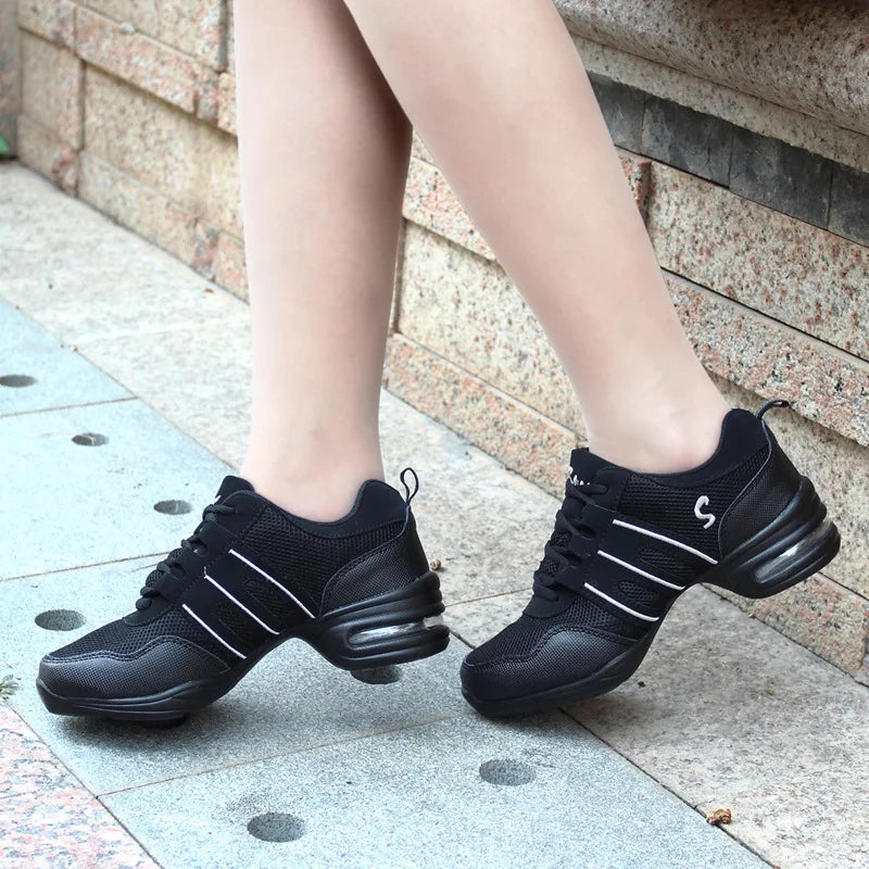 Mesh Cloth Dance Sneakers Jazz Shoes Dancing Modern Footwear Belly Contemporary Gym Dancers Leisure Sports Men Women Child Adult