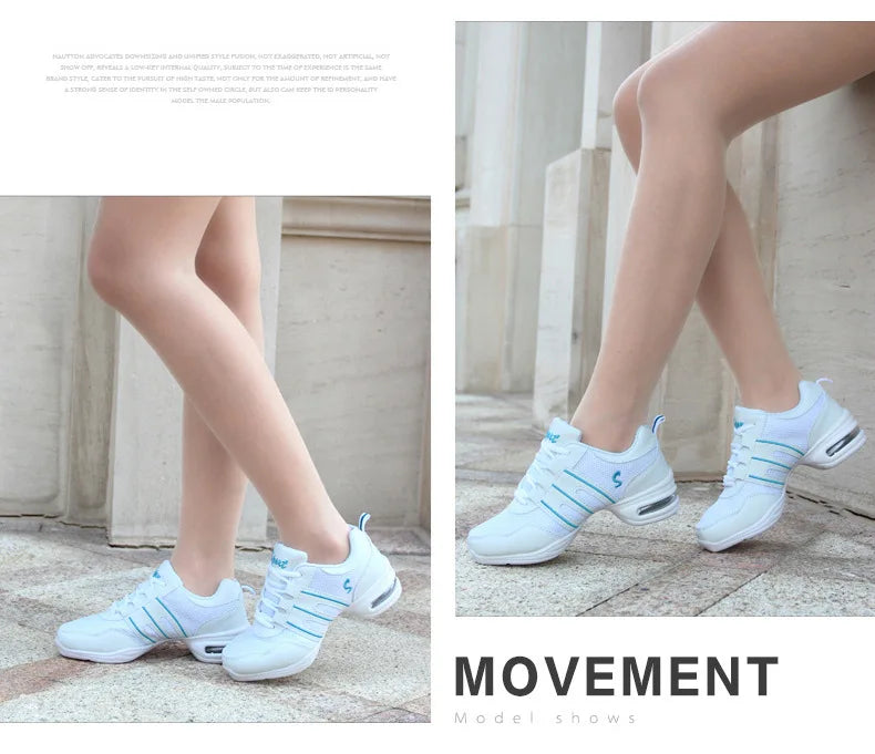 Mesh Cloth Dance Sneakers Jazz Shoes Dancing Modern Footwear Belly Contemporary Gym Dancers Leisure Sports Men Women Child Adult
