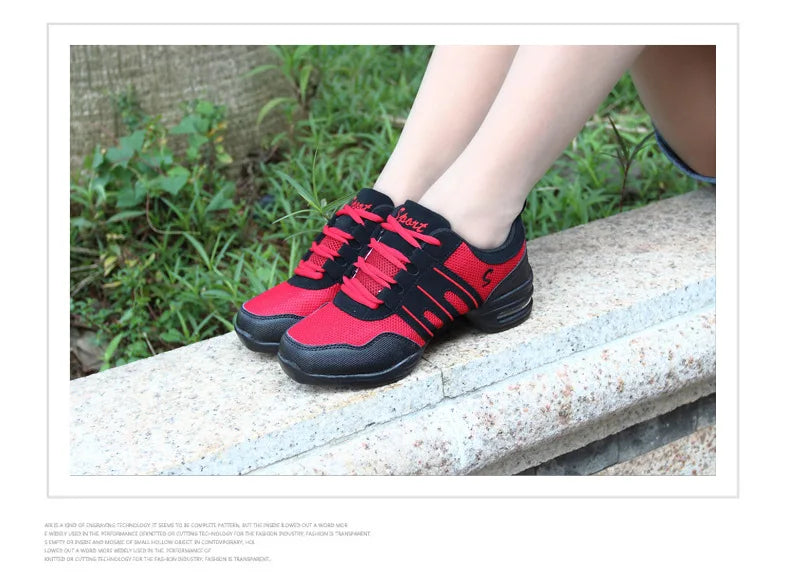Mesh Cloth Dance Sneakers Jazz Shoes Dancing Modern Footwear Belly Contemporary Gym Dancers Leisure Sports Men Women Child Adult