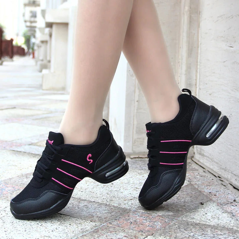 Mesh Cloth Dance Sneakers Jazz Shoes Dancing Modern Footwear Belly Contemporary Gym Dancers Leisure Sports Men Women Child Adult