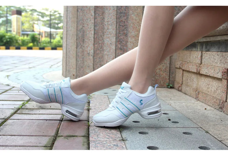 Mesh Cloth Dance Sneakers Jazz Shoes Dancing Modern Footwear Belly Contemporary Gym Dancers Leisure Sports Men Women Child Adult