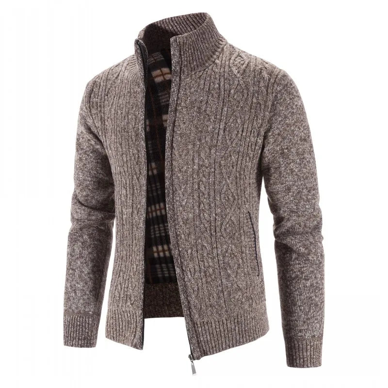 LEGIBLE 2025 Men's Sweaters Autumn Winter Wool Zipper Cardigan Sweaters Man Casual Knitwear Sweatercoat Male