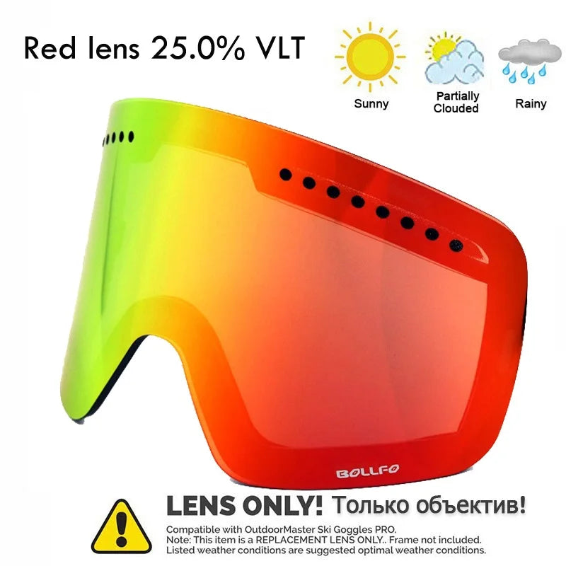 Ski Glasses For Skiing Double Lens Magnetic Mountaineering Glasses UV400 Anti-fog Ski Goggles Men Women Snowmobile Mask