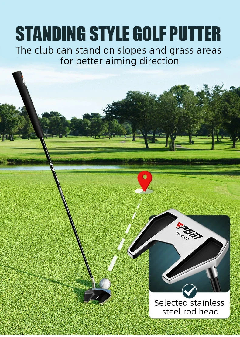PGM Golf Club Standing Golf Putter Low Center of Gravity Is Stable Stainless Steel Shaft Putter Golf Supplies TUG054
