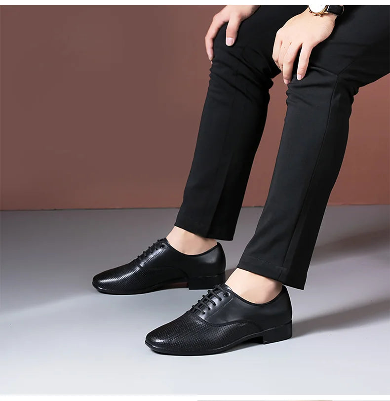Sneakers Men Modern Dance Shoes Canvas Latin Tango Ballroom Shoes Leather Rubber Soft Sole Man Dancing Shoes Breathable Sports