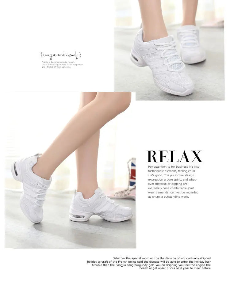 Mesh Cloth Dance Sneakers Jazz Shoes Dancing Modern Footwear Belly Contemporary Gym Dancers Leisure Sports Men Women Child Adult
