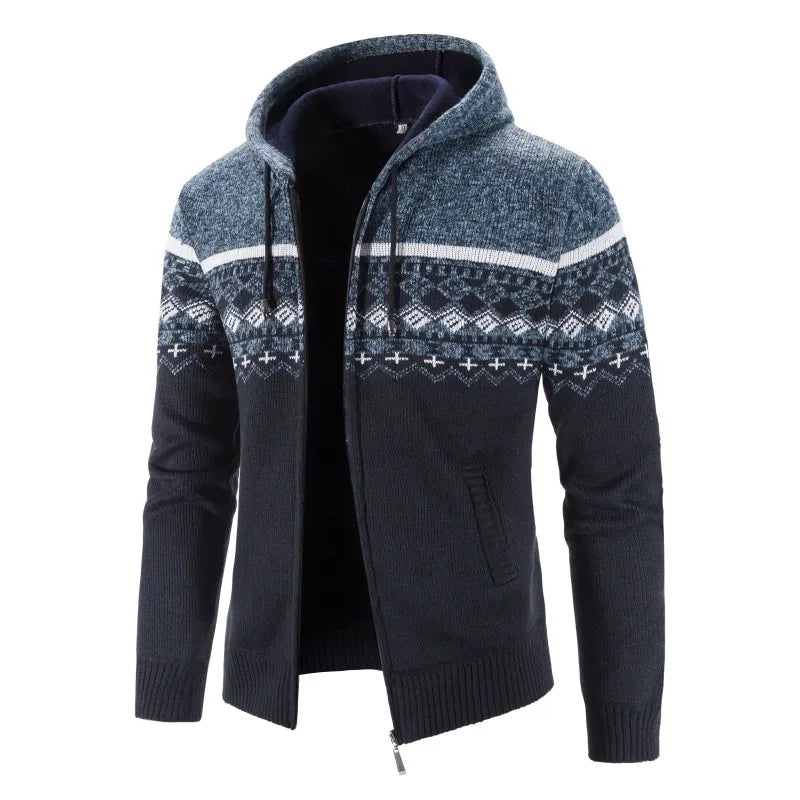 LEGIBLE 2025 Men's Sweaters Autumn Winter Wool Zipper Cardigan Sweaters Man Casual Knitwear Sweatercoat Male