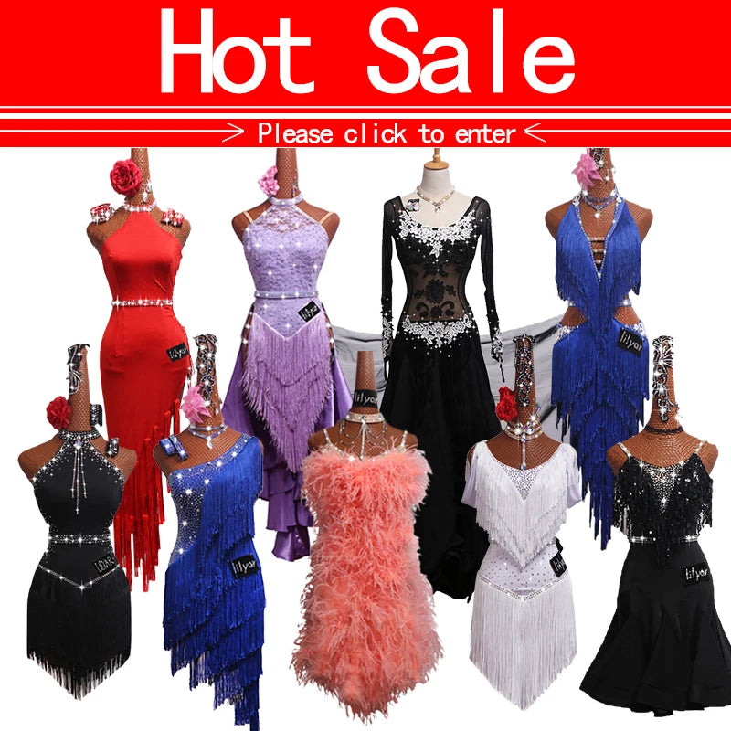 Pole Dancing Latin Dance Dress Steel Pipe Girl Costumes Skirt Performing Dress Adult Customize Children Stretch Velvet Wine  Red