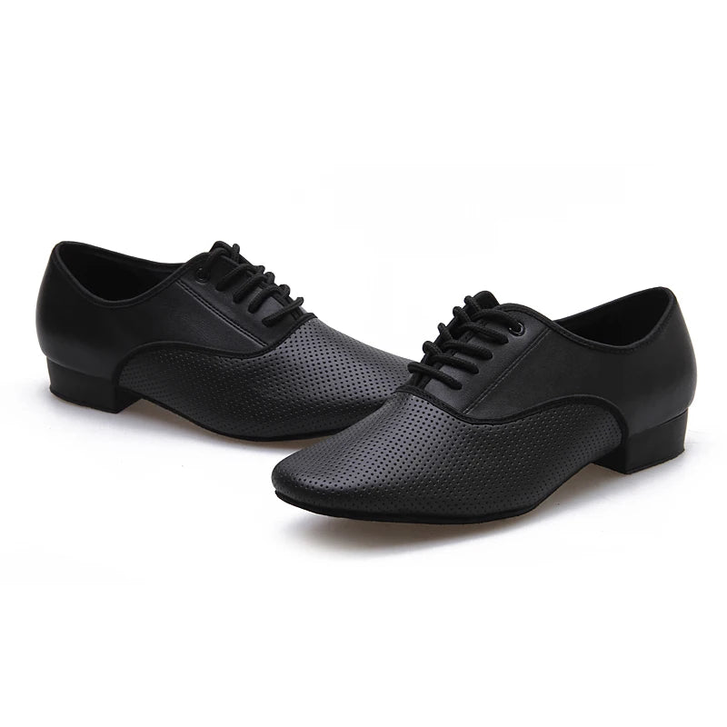 Sneakers Men Modern Dance Shoes Canvas Latin Tango Ballroom Shoes Leather Rubber Soft Sole Man Dancing Shoes Breathable Sports